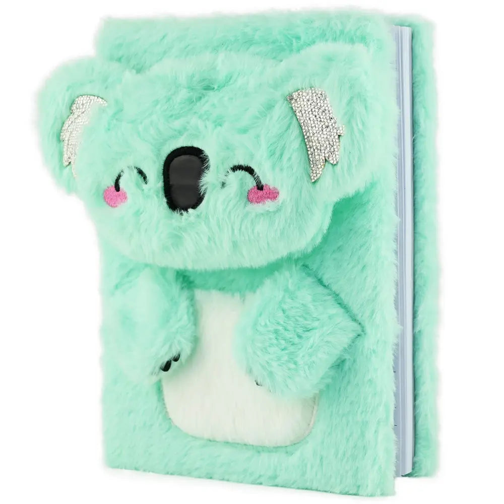 Plysbetrukket notesbog - Koala