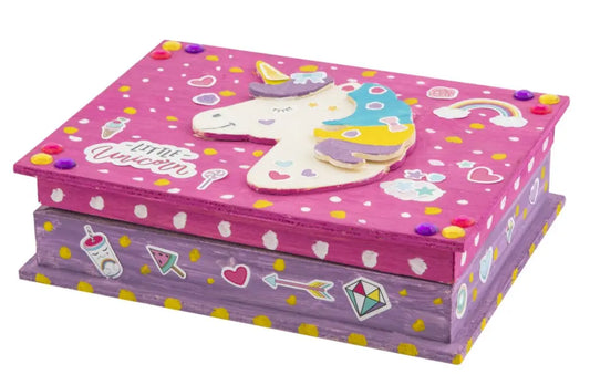 Dekorér din egen smykkeskrin - Enhjørning