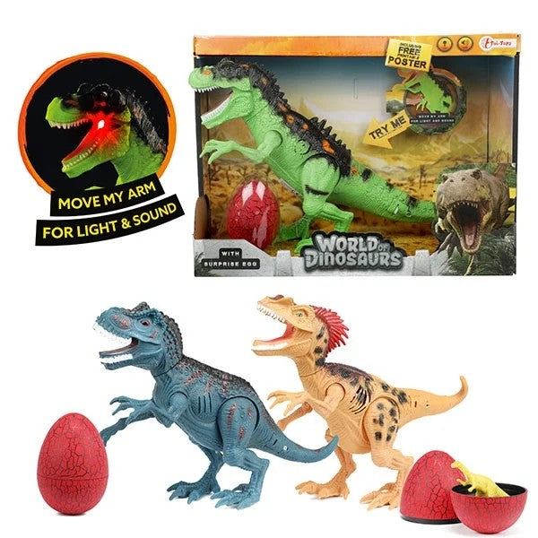 Dinosaur med lyd og lys