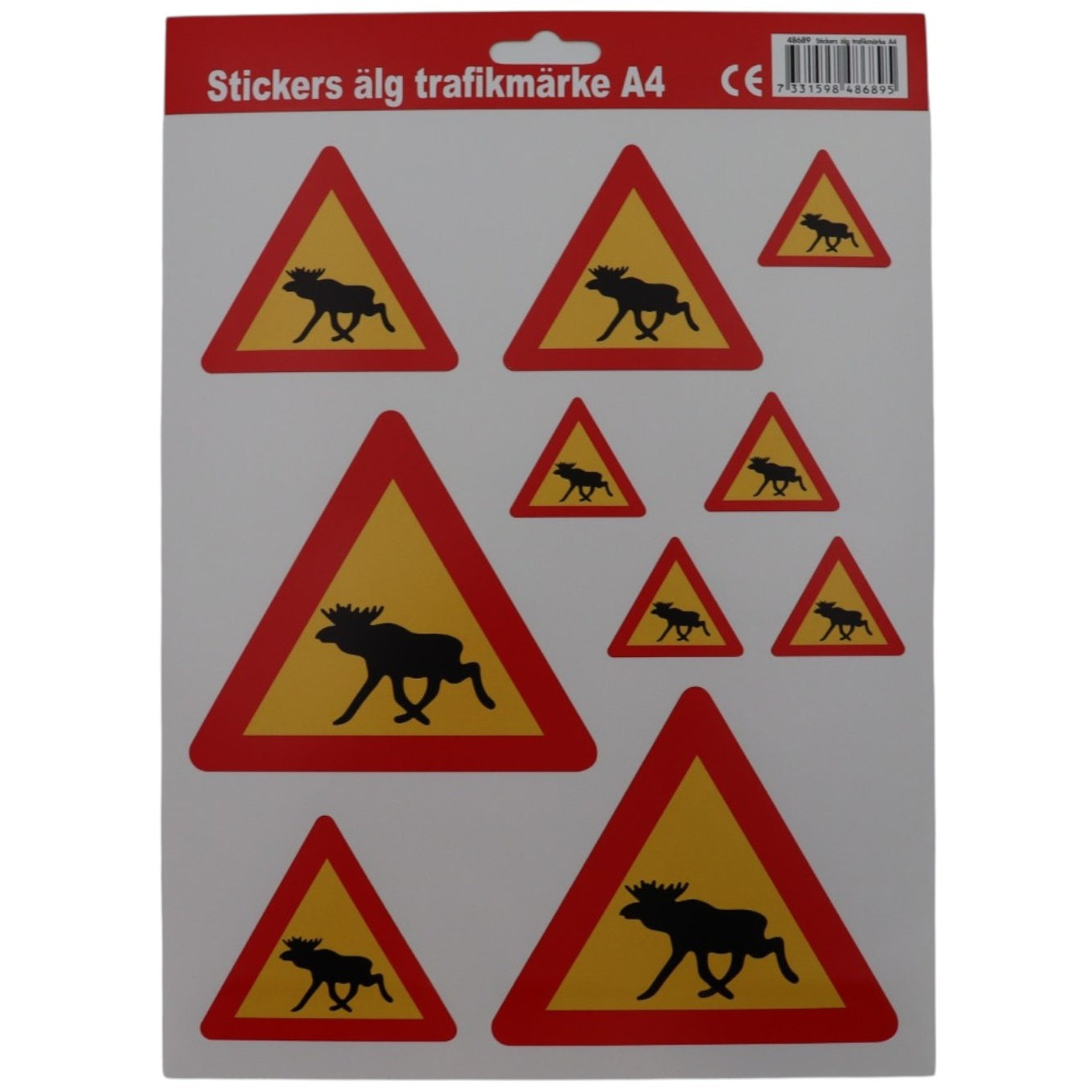 Klistermærker - Advarsel for Elg