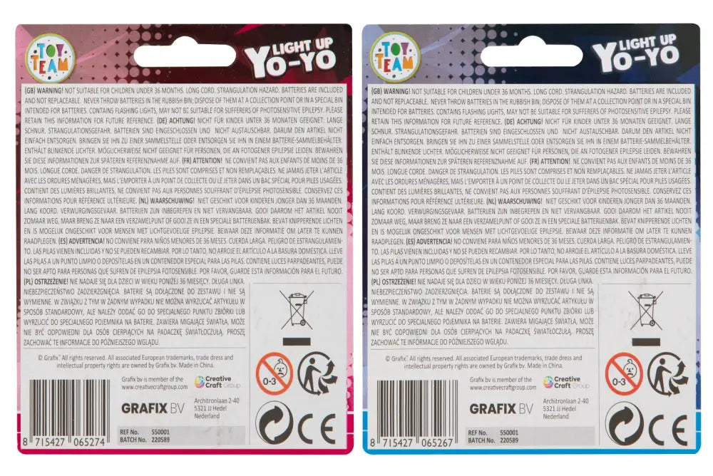 YO-YO der blinker med lys