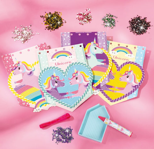 Diamantmaling med enhjørningetema