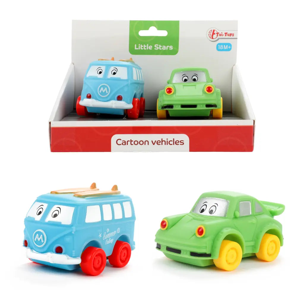 Blødplastbiler 2 stk