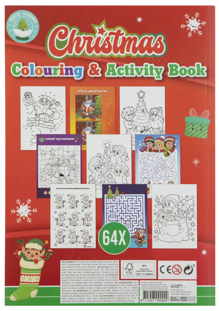 Kreativ- og malebog – Jul