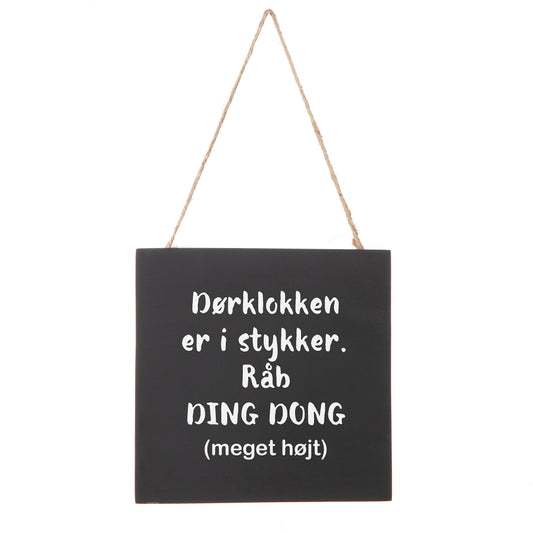 Hængende tavle - Dørklokken er i stykker