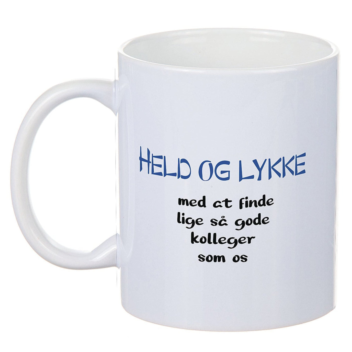 Porcelænskrus - Held og lykke