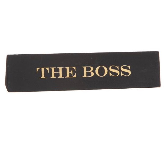 Skrivebordsskilt - The boss
