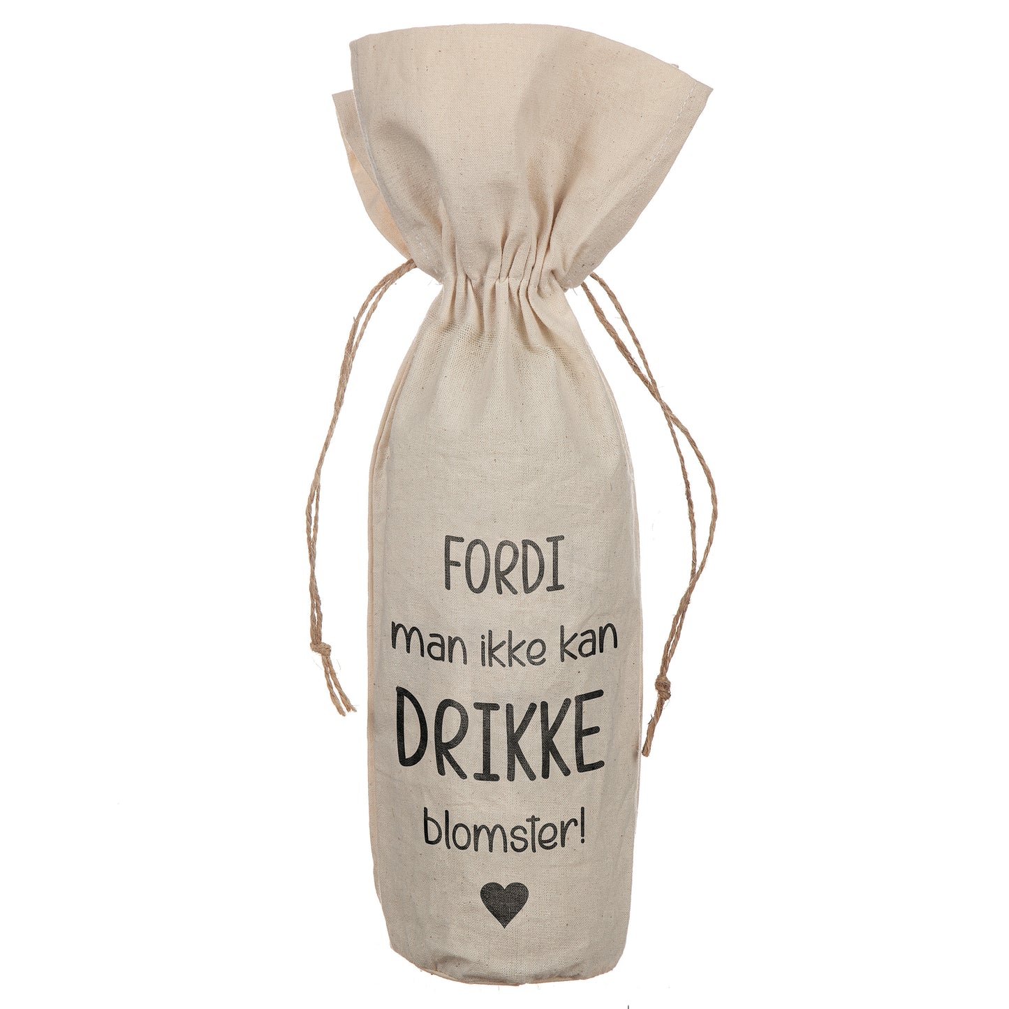 Gavepose til flaske - Drikke blomster