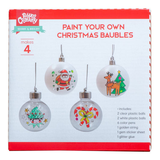 Mal dine egne julekugler (4 stk)
