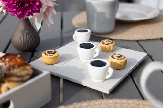 Tre på stribe - Kaffepause