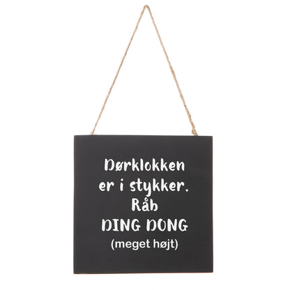 Hængende tavle - Dørklokken er i stykker