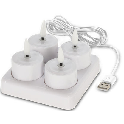 Genopladelige Batterilys & Ladestation