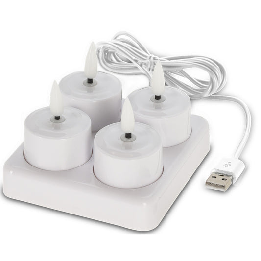 Genopladelige Batterilys & Ladestation